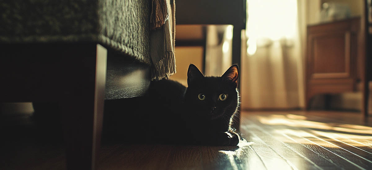chat curieux
