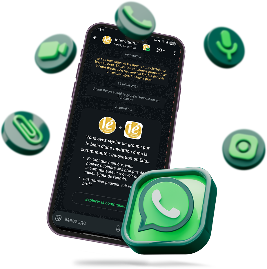 Image téléphone avec Whatsapp